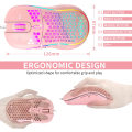 Miniatyrbild 5 av 5: Honeycomb trådad spelmus, RGB-bakgrundsbelysning, ergonomisk och lätt USB -datormus med högprecisionssensor för bärbara Windows-datorspelare (C
