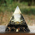 Miniatyrbild 5 av 5: Ametist Kristall Rosenkvarts Chakra Koppar Obsidian Orgonit Orgonit Sfär Present