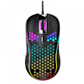 Miniatyrbild 1 av 5: Honeycomb trådad spelmus, RGB-bakgrundsbelysning, ergonomisk och lätt USB -datormus med högprecisionssensor för bärbara Windows-datorspelare (B