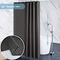 Miniatyrbild 3 av 5: Mould duschdraperi Vattentät polyestertyg Tvättbar textil duschdraperier för badkar eller badrum 12 mörkgrå duschdraperikrokar Extra