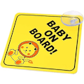 Miniatyrbild 2 av 5: 2 st Baby On Board Bilvarning Baby On Board Bilvarning Dekal
