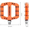 Pikkukuva 5 / 5: Nylon-poljimet parit 12*10.5cm maantiepyörä 3 laakeria Anti-S