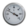 Termometer Rostfritt Stål Bimetall Termometer 0-120℃ 63mm Indus