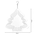 Pikkukuva 5 / 5: Sublimaatiotuulikello DIY Lämmönsiirto Alumiini 3D Tuulikello Sisä- ja ulkokäyttöön Puutarhaan Kuistille Metallinen Ripustuskoriste Christmas Tree