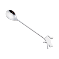 Miniatyrbilde 1 av 5: Kaffeskje med langt håndtak i rustfritt stål Kakegaffel Serviseutstyr Spoon 2