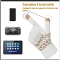 Miniatyrbild 1 av 5: 2 Par Damhandskar Vinter Varma Touchscreen-Handskar Mjuka Stickade