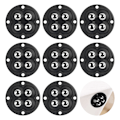 Miniatyrbilde 1 av 5: ##/Set med 8 kulerulle - 4 ruller - Små selvklebende hjul##/
