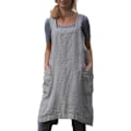 Miniatyrbild 1 av 6: ##/XL Köksförkläde Pinafore Förkläde Trädgårdsarbete Bomull Linne Framficka##/