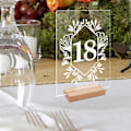 Miniatyrbilde 4 av 5: ##/(1-10) 10 Nummererte Rektangulære Akryl Middagstallerkener med Baser,##/
