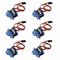 Miniatyrbillede 1 af 4: 6 stk. SG90 Mini Analog Gear Micro Servo 9g til RC Fly Helikopter