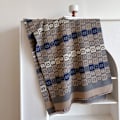 Miniatyrbillede 1 af 4: Tyk Kæmpe Cashmere Sjal til Kvinder (Blå), Lang Dobbeltsidet