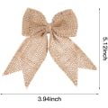 Miniatyrbilde 1 av 5: 30 stykker burlap sløyfer burlap sløyfe knute håndlaget burlap dekorasjon