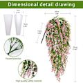 Miniatyrbillede 2 af 5: ##/Kunstig plante 2 stk UV-resistent kunstige hængeplanter##/