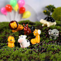 Miniatyrbillede 2 af 5: Havestatue Realistisk Udseende Vandtæt Resin Dyrestatue Mikro Landskab DIY Ornament til Hjemmet Elephant