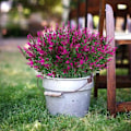 Miniatyrbild 3 av 5: ##/Paket Konstgjorda Lavendelfalska Blommor Utomhus UV-Resistenta Buskar##/