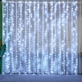 Pikkukuva 3 / 5: ##/300 LED-verhokkaat - Kylmä valkoinen, 3m*3m, 8 himmennettävää valaistustilaa##/