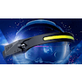 Pikkukuva 3 / 5: USB-ladattava LED-otsalamppu neljällä koukulla ja USB-latauksella
