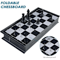 Miniatyrbild 3 av 5: Magnetiskt Schackbräde, Deluxe Vikbart Schackset, Bärbart Schack