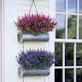 Miniatyrbild 4 av 5: ##/Paket Konstgjorda Lavendelfalska Blommor Utomhus UV-Resistenta Buskar##/
