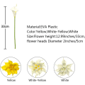 Miniatyrbilde 5 av 5: Kunstig Latex Blomsterbukett, 20 Calla Liljer, Realistisk Følelse