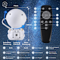 Miniatyrbillede 2 af 6: ##/LED Natlys Astronaut Stjerne Galakse Projektor til Soveværelse Barn##/