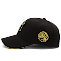 Miniatyrbillede 1 af 5: Sort og hvid broderet - Justerbar Baseball Cap Golf Hat Moto