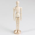 Miniatyrbild 1 av 6: ##/Trädocka Blockhead 1 st Träkonstnärfigur Modell för Skissning Kol Hem Kontorsbord Dekoration Present##/
