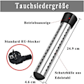Miniatyrbillede 2 af 5: ##/Badekar Immersion Varmer 2000w Elektrisk Immersion Varmer Rejse I##/