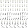 Miniatyrbild 1 av 5: ##/Klämrullar för U-spår (90 st) för U-spårsgardinkrokar##/