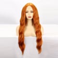 Miniatyrbilde 2 av 5: ##/Parukk for kvinner med langt krøllete oransje hår##/