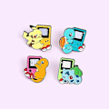 Miniatyrbillede 4 af 5: 4 stk. Pocket Monster Lille Ilddrage Anime Søde Emblemer S