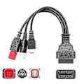 Miniatyrbilde 1 av 5: Yamaha OBD2 Diagnosekabel: 3, 4 og 6 Pins Feilkodeleseradapter