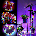 Miniatyrbild 4 av 5: Färgglada - Batteridrivna Fairy Lights, 1 Pack 3*AAA Koppar Wi