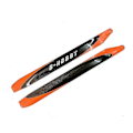 Miniatyrbild 4 av 5: 1 Par Fluorescerande Orange 700mm Kolfiber Huvudrotorblad för Align 700 SAB700 X7 RC Helikopter