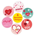 Miniatyrbillede 3 af 4: 3X500 stk. julemærker rulle?etiket glædelig valentinsdag valentinsdag gave&