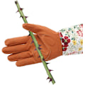 Miniatyrbild 5 av 5: Trädgårdshandskar i läder med rosdesign för kvinnor, förlängda proffs-handskar, Rose Pru