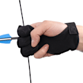 Miniatyrbillede 2 af 5: ##/Bueglede, skridsikker åndbar skydehandsker med tre fingre##/