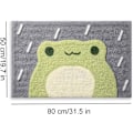 Miniatyrbillede 2 af 5: ##/Tegneserie badeværelsesgulvmåtte til husholdning, 50*80cm, frø##/