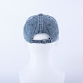 Miniatyrbild 5 av 5: Unisex Basebollkeps i Bomull Passar Män Kvinnor Tvättad Denim Justerbar