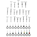 Miniatyrbillede 3 af 5: 340 stk. 1/1,5/1,8/2,2/2,8/3,5 mm terminalben ledningsnet ben han hun bil elektrisk stik sæt bil ledning