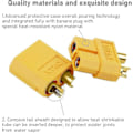 Miniatyrbillede 5 af 5: 10 stk. XT60 Batteristik til RC Batteri Legetøjskøretøj 5 stk. hanstik og 5 stk. hunstik