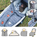 Miniatyrbillede 2 af 2: ##/Strikkede soveposer, dunsovepose, baby vintersovepose, klapvogns termisk sovepose##/