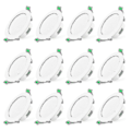 Miniatyrbild 1 av 4: 12 st 7W Vita LED Downlight Inbyggda Taklampor Tunna Spotlights