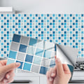 Miniatyrbild 1 av 5: ##/24 Stk Små Självhäftande Kakelplattor 10x20cm - Blå, Kök Sal##/