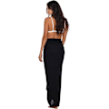 Miniatyrbild 5 av 5: ##/One size - svart Sarong/pareo - för kvinnor - strandlook - att bära över baddräkten##/