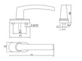 Miniatyrbillede 2 af 5: Vindueshåndtag 2 Stk. Aluminiumlegering Vindueshåndtag Solid Aluminium