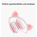 Miniatyrbilde 6 av 6: ##/(Sorte) Hodetelefoner med LED-lys på øret##/