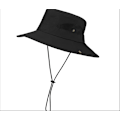 Miniatyrbillede 2 af 4: Vandreturshat mod UV til kvinder og mænd med snor (Sort)