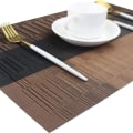Miniatyrbilde 3 av 5: Plassmatter, Holdbare Plassmatter for Spisebord, Vaskbare Vevde Vinyl