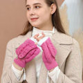 Miniatyrbild 3 av 5: ##/Rosa Röda USB Uppvärmda Handskar Varma Handskar##/